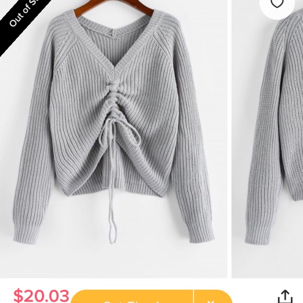 V neck sweater